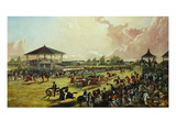 A Race Meeting at Jacksonville, Alabama Giclee Print by W. S. Hedges