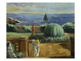 Women on the Terrace at Prefailles; Femmes Sur La Terrasse a Prefailles reproduction procédé giclée par Henri Lebasque