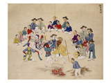 Masked Dance Giclee Print by Kim Junkeun