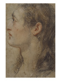 The Head of a Youth, in Profile to the Left Giclee Print by Italian School 