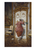 The Curious Maid Giclee-trykk av Giuseppe Brugo
