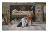 Altar Boys in a Church Interior Giclee Print by Jose Villegas Y Cordero