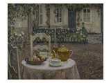 The Pink Tablecloth; La Nappe Rose Giclee Print by Henri Le Sidaner