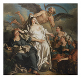 Time Unveiling Truth reproduction procédé giclée par Jean Francois de Troy