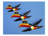 A Set of Three Carltonware Graduated Guinness Advertising Toucan Wall Hangings Reproduction procédé giclée par Anonymous 
