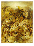 The Drinking Place Giclée-Druck von William John Huggins