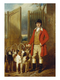 A Kennel Huntsman and Hounds Outside a Dray-Yard Giclee Print by George Sebright