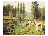 A Point to the Far Riverbank Giclee Print by Percival L. Rosseau
