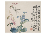 A Page (Dragonfly) from Flowers and Bird, Vegetables and Fruits Giclée-Druck von Li Shan