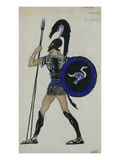 Costume Design for Phaedre; Hippolitus Giclee Print by Leon Bakst