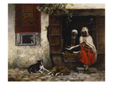 A Visit to the Scribe Giclee Print by Edwin Lord Weeks