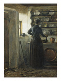 Dans la cuisine reproduction procédé giclée par Peter Ilsted