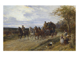A Passing Coach Giclee Print by Heywood Hardy