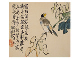 A Page (Bird) from Flowers and Bird, Vegetables and Fruit Giclée-Druck von Li Shan
