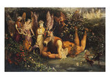 Titania and Bottom: Scene from a Midsummer-Night's Dream Giclee Print by John Anster Fitzgerald