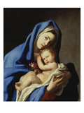 La Vierge et l'Enfant reproduction procédé giclée par Massimo Stanzione