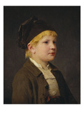 Portrait of a Young Boy, Possibly Sammeli Niederhusler Giclee Print by Albert Anker