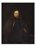 Portrait of an Elderly Man, Small Three-Quarter Length, Wearing Blue Coat a Giclee-trykk av Gerard ter Borch