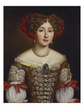 Portrait of Anna Maria Louisa De' Medici (1667-1743), Half Length, in a Brown Dress Bejewelled… Impressão giclée por Jacob Ferdinand Voet Portrait of Anna Maria Louisa De' Medici (1667-1743), Half Length, in a Brown Dress Bejewelled… Impressão giclée por Jacob Ferdinand Voet