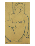 Seated Woman; Femme Assise Giclee Print by Amedeo Modigliani