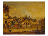 The Arrival of the York-London Royal Mail Giclée-Druck von Charles Cooper Henderson (Attr to)