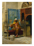 The Smoker; Le Fumeur reproduction procédé giclée par Ludwig Deutsch