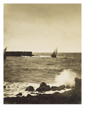 The Broken Wave; La Vague Brise-Mer, Mediterranee Giclee Print by Gustave Le Gray