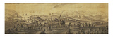The North East Prospect of Plymouth, in the County of Devon Giclee-trykk av Samuel and Nathaniel Buck
