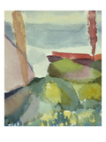 The Seaside in the Rain; See Ufer Bei Regen Reproduction procédé giclée par Paul Klee