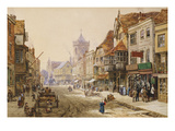 The High Street, Salisbury Giclee Print by Louise J. Rayner