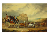 Charles Cooper Henderson - The Exeter-London Royal Mail Passing William Downe's Exeter Wagon Digitálně vytištěná reprodukce Charles Cooper Henderson - The Exeter-London Royal Mail Passing William Downe's Exeter Wagon Digitálně vytištěná reprodukce