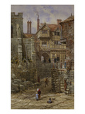 Leycester's Hospital, Warwick Giclee Print by Louise J. Rayner