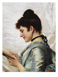 A Good Book Giclee Print by Tito Conti