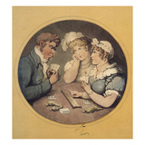 A Game of Cribbage Giclee Print by Thomas Rowlandson
