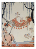 What Do Young Women Dream Of; a Quoi Revent Les Jeunes Filles Giclee Print by Georges Barbier