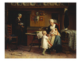 An Enkhuizen Interior: the Centre of Attraction Giclée-Druck von Hendrik Valkenburg