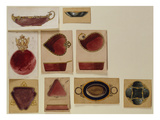 A Collection of Dish Designs of Different Shapes from the House of Carl Faberge Giclee Print