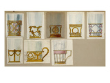 A Selection of Designs from the House of Faberge, Including Tumbler Holders and Tea-Glass Holders Giclee Print