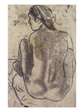 Seated Tahitian Nude from the Back; Tahitienne Nue De Dos Assise Giclee Print by Paul Gauguin