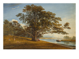 On the Thames Impressão giclée por John Varley