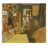 Miss Hessel in the Hallway; Mme Hessel Dans Le Vestibule Giclée-Druck von Edouard Vuillard