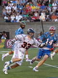 Boston, MA July 9 - Michael Evans and Ryan Boyle Photographic Print by Jim Rogash