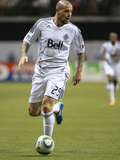 Vancouver, DA October 12 - Eric Hassli Fotografie-Druck von Jeff Vinnick