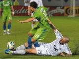 Vancouver, DA September 24 - Eric Hassli and Sammy Ochoa Photographic Print by Nick Didlick