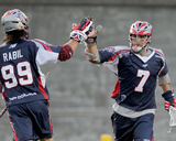 Boston, MA July 23 - Matt Poskay and Paul Rabil Fotografie-Druck von Jim Rogash