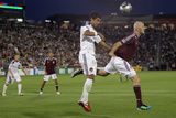 Commerce City, CO June 18 - A.J. DeLaGarza and Conor Casey Photographic Print by Doug Pensinger