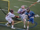 Boston, MA July 9 - Brodie Merrill, Jesse Schwartzman and Ned Crotty Photographic Print by Jim Rogash