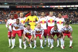 Washington, DC April 21 - Luke Rodgers, Rafael Marquez, Teemu Tainio, Thierry Henry and Tim Ream Fotografie-Druck von Ned Dishman