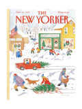 The New Yorker Cover - December 10, 1984 Giclee-trykk av Anne Burgess The New Yorker Cover - December 10, 1984 Giclee-trykk av Anne Burgess