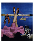 Vogue - January 1944 Photographic Print by John Rawlings